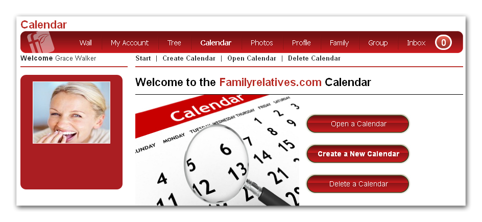 Create a new Calendar